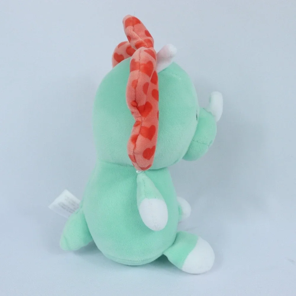 Animal Adventure Huggable Green Triceratops Hearts Stuffed Plush Dinosaur 2021